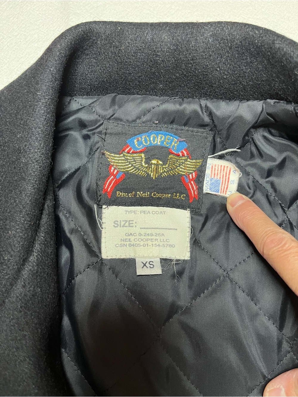 Classic navy blue Peacoat Jacket - unisex - Picture 4 of 10